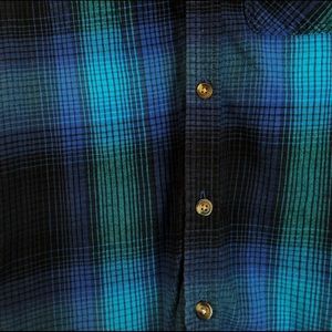 American Eagle blue flannel